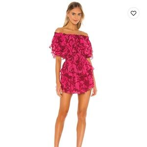 MISA Los Angeles Isella Dress in Graphic Floral